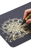 3-Piece White Gold Silver Writing Pen Markers