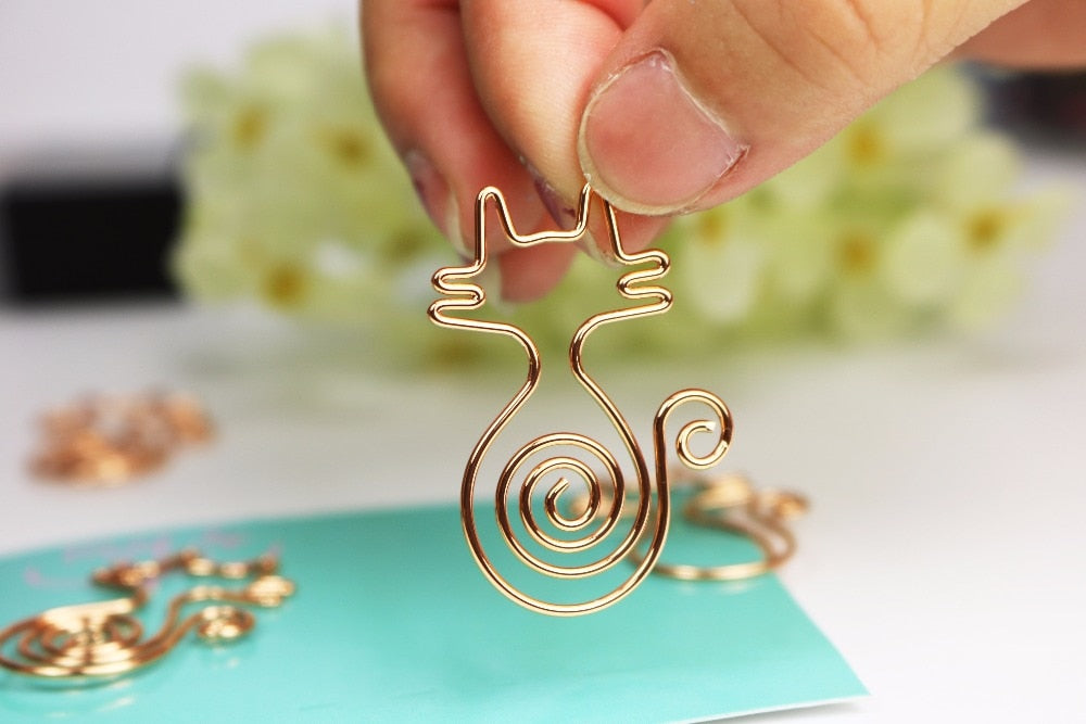 Kitty Cat Shaped Paper Clips