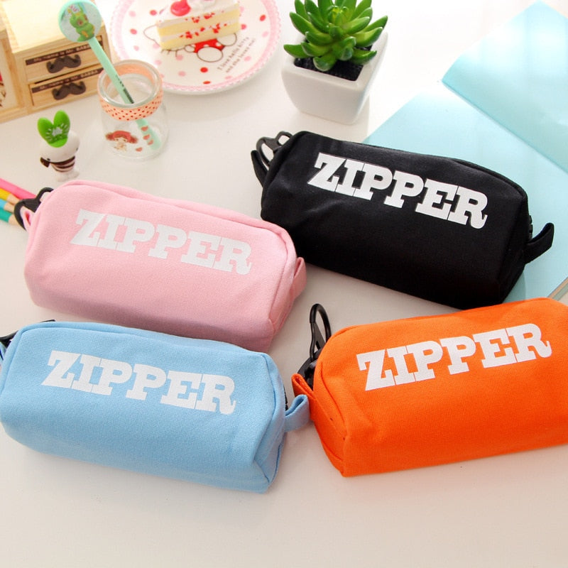 Zipper Elite Pencil Case Pen Holder