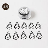 Metal Paperclips - Teardrop Shape Gold Paperclip