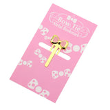 Metal Bookmarks - Valiosopa Gold Bow Bookmark