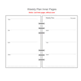 Refillable Planner - Plum Paper Planner Sheets A4/A5/A6/A7