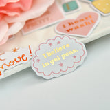 KSCRAFT 60-piece Fashion Lady Cardstock Die Cut Stickers