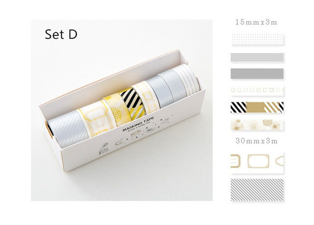 Washi Tapes - SIlver & Gold Washi Tape Set