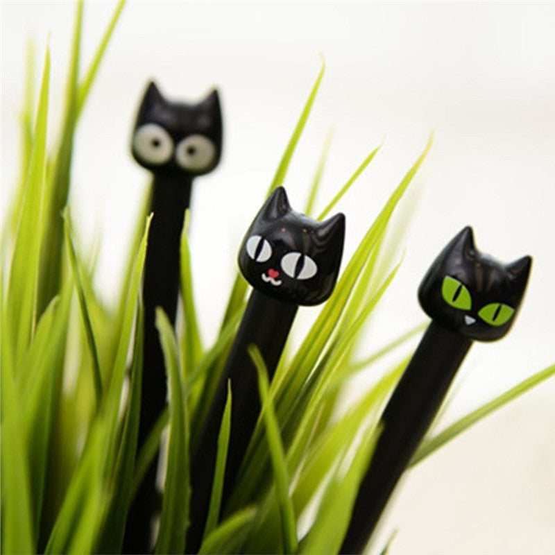 Cute Kitty Cat Pens in Black