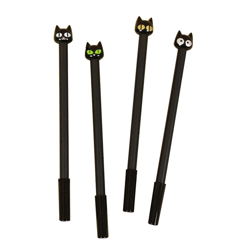 Cute Kitty Cat Pens in Black