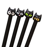 Cute Kitty Cat Pens in Black