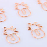 Pineapple Paper Clips in Gold