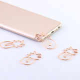 Pineapple Paper Clips in Gold