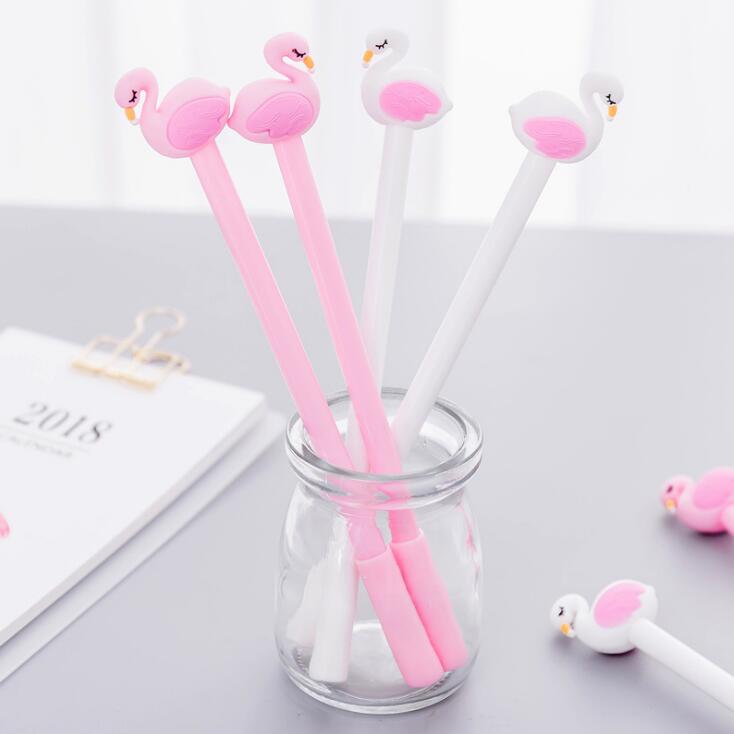 Pink & White Flamingo Pen