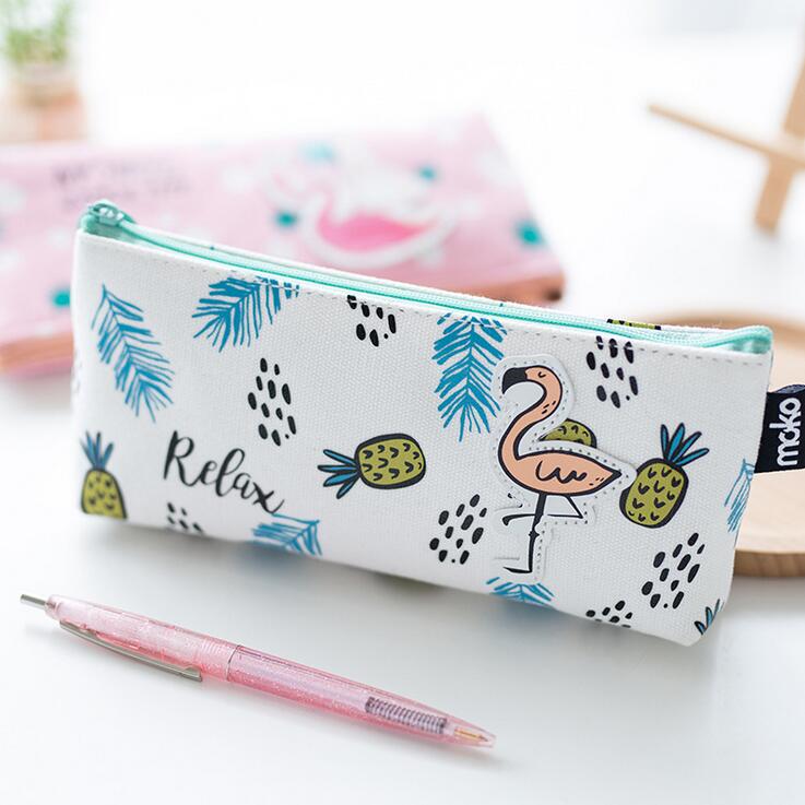 Pencil Cases - Flamingo Lingo Pencil Bags