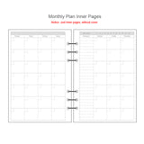 Refillable Planner - Plum Paper Planner Sheets A4/A5/A6/A7