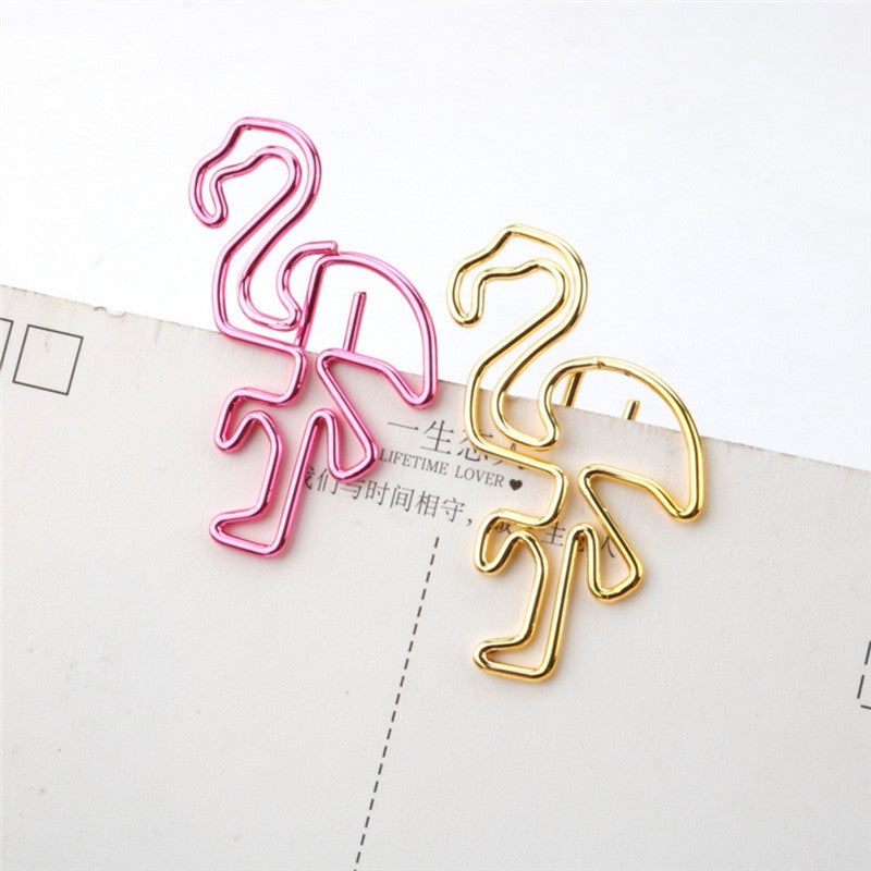 Diary Bookmark Clips - Flamingo Paper Clips