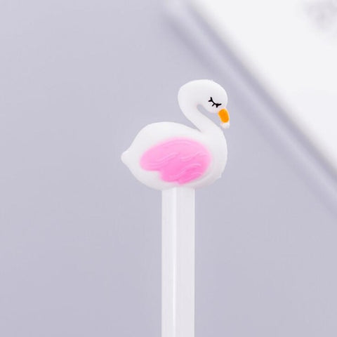 Pink & White Flamingo Pen
